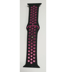 CINTURINO IN SILICONE BIANCO/FUCSIA 38MM 40MM MISURA S MOD. NIKE APPLE WATCH SERIE 2-3-4-5 ALTA QUALITA' CHIUSURA PIN-AND-TUCK CINTURINO IN SILICONE BIANCO/FUCSIA 38MM 40MM MISURA S MOD. NIKE APPLE WATCH SERIE 2-3-4-5 ALTA QUALITA' CHIUSURA PIN-AND-TUCK