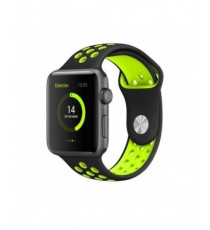 CINTURINO IN SILICONE NERO/VERDE 38MM 40MM MISURA S MOD. NIKE APPLE WATCH SERIE 2-3-4-5 ALTA QUALITA' CHIUSURA PIN-AND-TUCK CINTURINO IN SILICONE NERO/VERDE 38MM 40MM MISURA S MOD. NIKE APPLE WATCH SERIE 2-3-4-5 ALTA QUALITA' CHIUSURA PIN-AND-TUCK