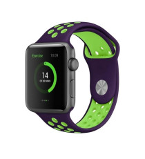 CINTURINO IN SILICONE NERO/VERDE2 38MM 40MM MISURA L MOD. NIKE APPLE WATCH SERIE 2-3-4-5 ALTA QUALITA' CHIUSURA PIN-AND-TUCK CINTURINO IN SILICONE NERO/VERDE2 38MM 40MM MISURA L MOD. NIKE APPLE WATCH SERIE 2-3-4-5 ALTA QUALITA' CHIUSURA PIN-AND-TUCK