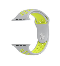 CINTURINO IN SILICONE ROSA/VERDE 38MM 40MM MISURA S MOD. NIKE APPLE WATCH SERIE 2-3-4-5 ALTA QUALITA' CHIUSURA PIN-AND-TUCK