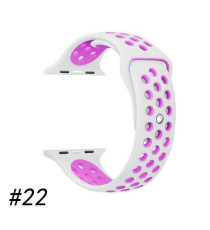 CINTURINO IN SILICONE BIANCO/ROSA 42MM 44MM MISURA S MOD. NIKE PER APPLE WATCH SERIE 2-3-4-5 ALTA QUALITA' CHIUSURA PIN-AND-TUCK CINTURINO IN SILICONE BIANCO/ROSA 42MM 44MM MISURA S MOD. NIKE PER APPLE WATCH SERIE 2-3-4-5 ALTA QUALITA' CHIUSURA PIN-AND-TUCK