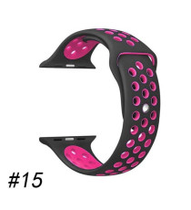 CINTURINO IN SILICONE BIANCO/FUCSIA 38MM 40MM MISURA S MOD. NIKE APPLE WATCH SERIE 2-3-4-5 ALTA QUALITA' CHIUSURA PIN-AND-TUCK CINTURINO IN SILICONE BIANCO/FUCSIA 38MM 40MM MISURA S MOD. NIKE APPLE WATCH SERIE 2-3-4-5 ALTA QUALITA' CHIUSURA PIN-AND-TUCK