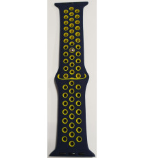 CINTURINO IN SILICONE GIALLO/NERO 42MM 44MM MISURA L MOD. NIKE APPLE WATCH SERIE 2-3-4-5 ALTA QUALITA' CHIUSURA PIN-AND-TUCK CINTURINO IN SILICONE GIALLO/NERO 42MM 44MM MISURA L MOD. NIKE APPLE WATCH SERIE 2-3-4-5 ALTA QUALITA' CHIUSURA PIN-AND-TUCK