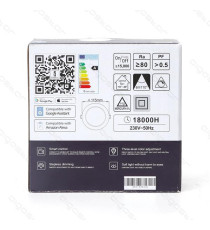 PLAFONIERA SMART 18W WIFI CCT 3000K-6500K 1300 LUMEN D340H80mm COMPATIBILE CON ALEXA E GOOGLE ASSISTANT - AIGOSTAR PLAFONIERA SMART 18W WIFI CCT 3000K-6500K 1300 LUMEN D340H80mm COMPATIBILE CON ALEXA E GOOGLE ASSISTANT - AIGOSTAR
