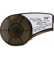 ETICHETTE M21-500-499-TB IN NYLON 12.7mmX4.9mt 500PZ COMPATIBILI NERO SU BIANCO PER BRADY BMP21,BMP-21,IDPAL,LABPAL