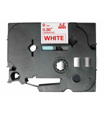 CASSETTA NASTRO TZ-221 TZe-221 COMPATIBILE BROTHER TESTO NERO SU BIANCO 9mmX8mt TZ221 LAMINATO ALTA QUALITA'