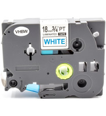 CASSETTA NASTRO TZ-242 TZe-242 LAMINATO COMPATIBILE BROTHER TESTO ROSSO SU BIANCO 18mmX8mt TZ242 LAMINATO ALTA QUALITA'