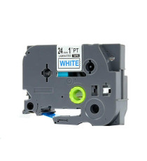 CASSETTA NASTRO TZ-252 TZe-252 COMPATIBILE BROTHER LAMINATO TESTO ROSSO SU BIANCO 24mmX8mt TZ252 LAMINATO ALTA QUALITA' 