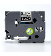 CASSETTA NASTRO TZ-261 TZe-261 COMPATIBILE BROTHER LAMINATO TESTO NERO SU BIANCO 36mmX8mt TZ261 LAMINATO ALTA QUALITA' 