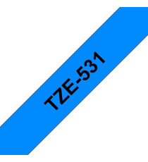 CASSETTA NASTRO TZ-521 COMPATIBILE BROTHER LAMINATO NERO/BLUE 9mmX8m TZ-521 TZe-521 (LAMINATO NERO SU BLUE)