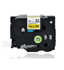 CASSETTA NASTRO TZ-561 TZe-561 COMPATIBILE BROTHER LAMINATO TESTO NERO SU BLU 36mmX8mt TZ561 LAMINATO ALTA QUALITA' 