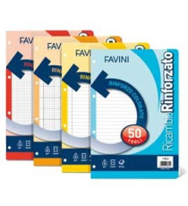 RICAMBI FORATI A4 RINFORZO COLORATO 5mm cmargine 50fg 80gr FAVINI RICAMBI FORATI A4 RINFORZO COLORATO 5mm cmargine 50fg 80gr FAVINI