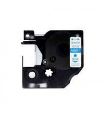 CASSETTA NASTRO D45011 12mmX7m BLU SU TRASPARENTE S0720510 COMPATIBILE PER DYMO-500TS Eletronic labelling ETICHETTE 45011