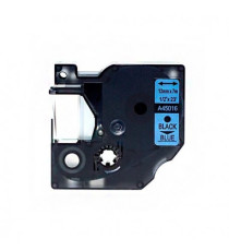 Nastro Etichette Compatibile Dymo D1 45016 S0720560 Nero su Blu 12 mm x 7 m per LabelManager LabelPoint LabelWriter Duo