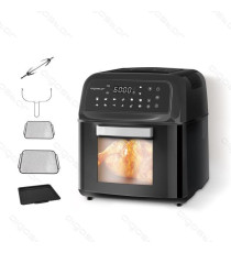 FRIGGITRICE E FORNO AD ARIA DA 10 LITRI - 1650W - TOUCH SCREEN LED - IN ALLUMINIO - DOPPIO CESTELLO - GIRARROSTO AIGOSTAR FRIGGITRICE E FORNO AD ARIA DA 10 LITRI - 1650W - TOUCH SCREEN LED - IN ALLUMINIO - DOPPIO CESTELLO - GIRARROSTO AIGOSTAR