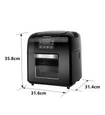FRIGGITRICE E FORNO AD ARIA DA 10 LITRI - 1650W - TOUCH SCREEN LED - IN ALLUMINIO - DOPPIO CESTELLO - GIRARROSTO AIGOSTAR FRIGGITRICE E FORNO AD ARIA DA 10 LITRI - 1650W - TOUCH SCREEN LED - IN ALLUMINIO - DOPPIO CESTELLO - GIRARROSTO AIGOSTAR