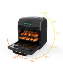 FRIGGITRICE E FORNO AD ARIA DA 10 LITRI - 1650W - TOUCH SCREEN LED - IN ALLUMINIO - DOPPIO CESTELLO - GIRARROSTO AIGOSTAR FRIGGITRICE E FORNO AD ARIA DA 10 LITRI - 1650W - TOUCH SCREEN LED - IN ALLUMINIO - DOPPIO CESTELLO - GIRARROSTO AIGOSTAR