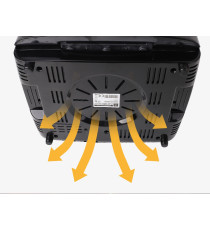 FRIGGITRICE E FORNO AD ARIA DA 10 LITRI - 1650W - TOUCH SCREEN LED - IN ALLUMINIO - DOPPIO CESTELLO - GIRARROSTO AIGOSTAR FRIGGITRICE E FORNO AD ARIA DA 10 LITRI - 1650W - TOUCH SCREEN LED - IN ALLUMINIO - DOPPIO CESTELLO - GIRARROSTO AIGOSTAR