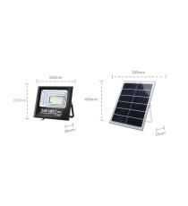 FARO LED CON PANNELLO SOLARE MOD1 60W 650 LUMEN 6500K LUCE FREDDA IP67 MISURA L260*H220*W70mm POLICRISTALLINO - BATTERIA 12 ORE FARO LED CON PANNELLO SOLARE MOD1 60W 650 LUMEN 6500K LUCE FREDDA IP67 MISURA L260*H220*W70mm POLICRISTALLINO - BATTERIA 12 ORE