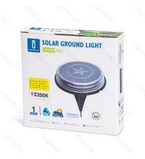 LAMPADA SOLARE DA GIARDINO LED 0,09W 5 LUMEN 3200K LUCE CALDA L121.4*W121.4*H24.5mm - SEGNAPASSI SOLARE IP66 IMPERMEABILE