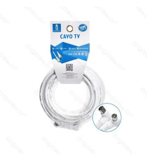 CAVO ANTENNA TV 10MT AD ANGOLO RETTO 90 GRADI MASCHIO/FEMMINA BIANCO CERTIFICAZIONE CE - CONNETTORE SPINOTTO AD ANGOLO CAVO ANTENNA TV 10MT AD ANGOLO RETTO 90 GRADI MASCHIO/FEMMINA BIANCO CERTIFICAZIONE CE - CONNETTORE SPINOTTO AD ANGOLO
