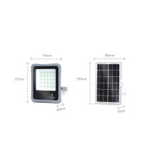 FARO LED CON PANNELLO SOLARE MOD2 50W 500 LUMEN 6500K LUCE FREDDA IP65 MISURA L176*W211*H43mm MONOCRISTALLINO - BATTERIA 12 ORE FARO LED CON PANNELLO SOLARE MOD2 50W 500 LUMEN 6500K LUCE FREDDA IP65 MISURA L176*W211*H43mm MONOCRISTALLINO - BATTERIA 12 ORE