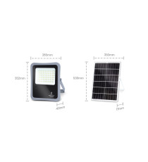 FARO LED CON PANNELLO SOLARE MOD2 300W 2400 LUMEN 6500K LUCE FREDDA IP65 MISURA L285*W352*H43mm MONOCRISTALLINO BATTERIA 12 ORE FARO LED CON PANNELLO SOLARE MOD2 300W 2400 LUMEN 6500K LUCE FREDDA IP65 MISURA L285*W352*H43mm MONOCRISTALLINO BATTERIA 12 ORE