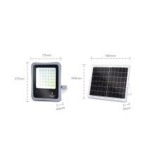 FARO LED CON PANNELLO SOLARE MOD2 100W 1200 LUMEN 6500K LUCE FREDDA IP65 MISURA L211*W271*H43mm MONOCRISTALLINO BATTERIA 12 ORE FARO LED CON PANNELLO SOLARE MOD2 100W 1200 LUMEN 6500K LUCE FREDDA IP65 MISURA L211*W271*H43mm MONOCRISTALLINO BATTERIA 12 ORE
