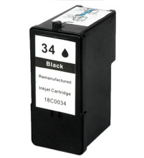 LEXMARK N°34 BK 18C0034E RIGENERATA ALTA CAPACITA' LEXMARK N°34 BK 18C0034E RIGENERATA ALTA CAPACITA'