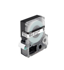 NASTRO EPSON LC-5TBW9 18MMX9MT TRASPARENTE PER ETICHETTATRICE EPSON LW300 LW400 LW600 LW700 LW900 C53S626409 NERO SU TRASPARENTE