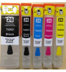 CARTUCCIA EPSON T2631 NERO FOTOGRAFICO COMPATIBILE PER Epson EXPRESSION PREMIUM XP600 XP605 XP700 XP800 26XL CAPACITA' 10ML