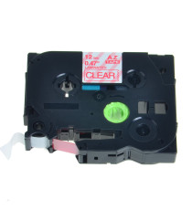 CASSETTA NASTRO TZ-131 COMPATIBILE BROTHER LAMINATO NERO/TRASPARENTE 12mmX8m TZ-131 TZe-131 (LAMINATO NERO SU TRASPARENTE)