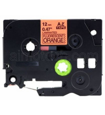 CASSETTA NASTRO TZ-B31 COMPATIBILE BROTHER LAMINATO NERO/ARANCIONE 12mmX8m TZ-B31 TZe-B31 (LAMINATO NERO SU ARANCIONE)
