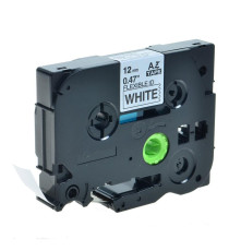 CASSETTA NASTRO TZ-FX211 COMPATIBILE BROTHER FLESSIBILE NERO/BIANCO 6mmX8m TZ-FX211 TZe-FX211 (NERO SU BIANCO)