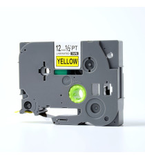 CASSETTA NASTRO TZ-S251 COMPATIBILE BROTHER LAMINATO NERO/BIANCO 24mmX8m TZe-S251 (NERO SU BIANCO) EXTRA STRONG