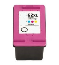 CARTUCCIA HP 62XL NERA RIGENERATA  ALTA CAPACITA' PER HP 5640 5600 5644 7600 5740 8040 8045 C2P05AE 16ml