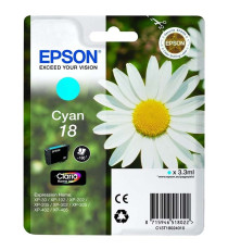 CARTUCCIA ORIGINALE EPSON T1801 NERA PER EPSON XP30 XP102 XP202 XP205 XP302 XP305 XP402  C13T18014010 18