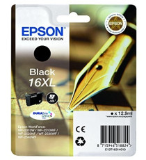CARTUCCIA T1631 NERA COMPATIBILE PER EPSON WF2010W 2510WF 2520NF 2530WF 16XL CAPACITA' 18ML