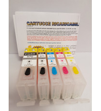CARTUCCE VUOTE PGI570 CLI-571 RICARICABILI CON CHIP AUTORESETTANTE PER CANON PIXMA MG5700 MG6800 MG7700 570BKXL, 571BK-C-M-Y
