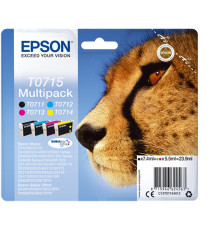 ORIGINALE T0714 GIALLA PER Epson Stylus D78/D78/D92/DX 4000 C13T07144012 CAPACITA' 5,5ml