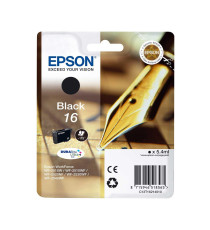 ORIGINALE EPSON T1631XL NERA PER EPSON WF2010W 2510WF 2520NF 2530WF C13T16314012 16XL CAPACITA' 12,9ML ORIGINALE EPSON T1631XL NERA PER EPSON WF2010W 2510WF 2520NF 2530WF C13T16314012 16XL CAPACITA' 12,9ML