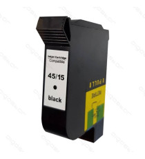 CARTUCCIA HP 45 51645 HP 15 C6615 NERA RIGENERATA PER HP DeskJet 710C/720C/810C/812/C820C CAPACITA' 40ML