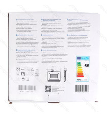 FARO LED SLIM CON SENSORE IP65 50W - 4500 LUMEN - 6400K LUCE FREDDA - ANGOLO FASCIO 120º MISURA L262*W271.3*H58mm CRI：≥70Ra