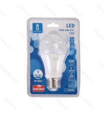 LAMPADINA LED A5 A60 12W CON SENSORE ATTACCO E27 - 1000 LUMEN - 6500K LUCE FREDDA - GRANDE ANGOLO 280 MISURA D60*H125mm CRI80Ra LAMPADINA LED A5 A60 12W CON SENSORE ATTACCO E27 - 1000 LUMEN - 6500K LUCE FREDDA - GRANDE ANGOLO 280 MISURA D60*H125mm CRI80Ra