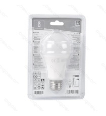 LAMPADINA LED A5 A60 12W CON SENSORE ATTACCO E27 - 1000 LUMEN - 6500K LUCE FREDDA - GRANDE ANGOLO 280 MISURA D60*H125mm CRI80Ra LAMPADINA LED A5 A60 12W CON SENSORE ATTACCO E27 - 1000 LUMEN - 6500K LUCE FREDDA - GRANDE ANGOLO 280 MISURA D60*H125mm CRI80Ra
