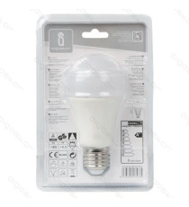 LAMPADINA LED A5 A60 9W ATTACCO E27 - 765 LUMEN - 4000K LUCE NATURALE - GRANDE ANGOLO 280 GRADI MISURA D60*H112mm CRI80Ra LAMPADINA LED A5 A60 9W ATTACCO E27 - 765 LUMEN - 4000K LUCE NATURALE - GRANDE ANGOLO 280 GRADI MISURA D60*H112mm CRI80Ra