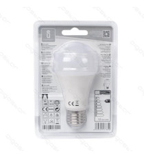 LAMPADINA LED A5 A60 9W ATTACCO E27 - 720 LUMEN - 3000K LUCE CALDA - GRANDE ANGOLO 280 GRADI MISURA D60*H112mm CRI80Ra LAMPADINA LED A5 A60 9W ATTACCO E27 - 720 LUMEN - 3000K LUCE CALDA - GRANDE ANGOLO 280 GRADI MISURA D60*H112mm CRI80Ra
