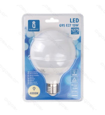 LAMPADINA LED A5 A60 15W ATTACCO E27 - 1200 LUMEN - 4000K LUCE NATURALE - GRANDE ANGOLO 280 GRADI MISURA D60*H119mm CRI80Ra LAMPADINA LED A5 A60 15W ATTACCO E27 - 1200 LUMEN - 4000K LUCE NATURALE - GRANDE ANGOLO 280 GRADI MISURA D60*H119mm CRI80Ra
