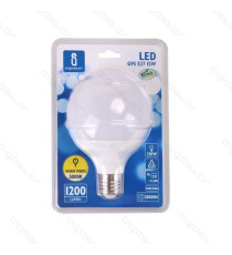 LAMPADINA LED A5 G95 15W ATTACCO E27 - 1275 LUMEN - 4000K LUCE NATURALE - ANGOLO 180 GRADI MISURA D95*H140mm CRI80Ra LAMPADINA LED A5 G95 15W ATTACCO E27 - 1275 LUMEN - 4000K LUCE NATURALE - ANGOLO 180 GRADI MISURA D95*H140mm CRI80Ra