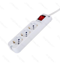 MULTIPRESA CIABATTA ELETTRICA SCHUKO 3 POSTI CON INTERRUTTORE GENERALE CAVO DA 1,5 METRI SPINA 16A 250V 2500W PROTEZIONE BAMBINI MULTIPRESA CIABATTA ELETTRICA SCHUKO 3 POSTI CON INTERRUTTORE GENERALE CAVO DA 1,5 METRI SPINA 16A 250V 2500W PROTEZIONE BAMBINI